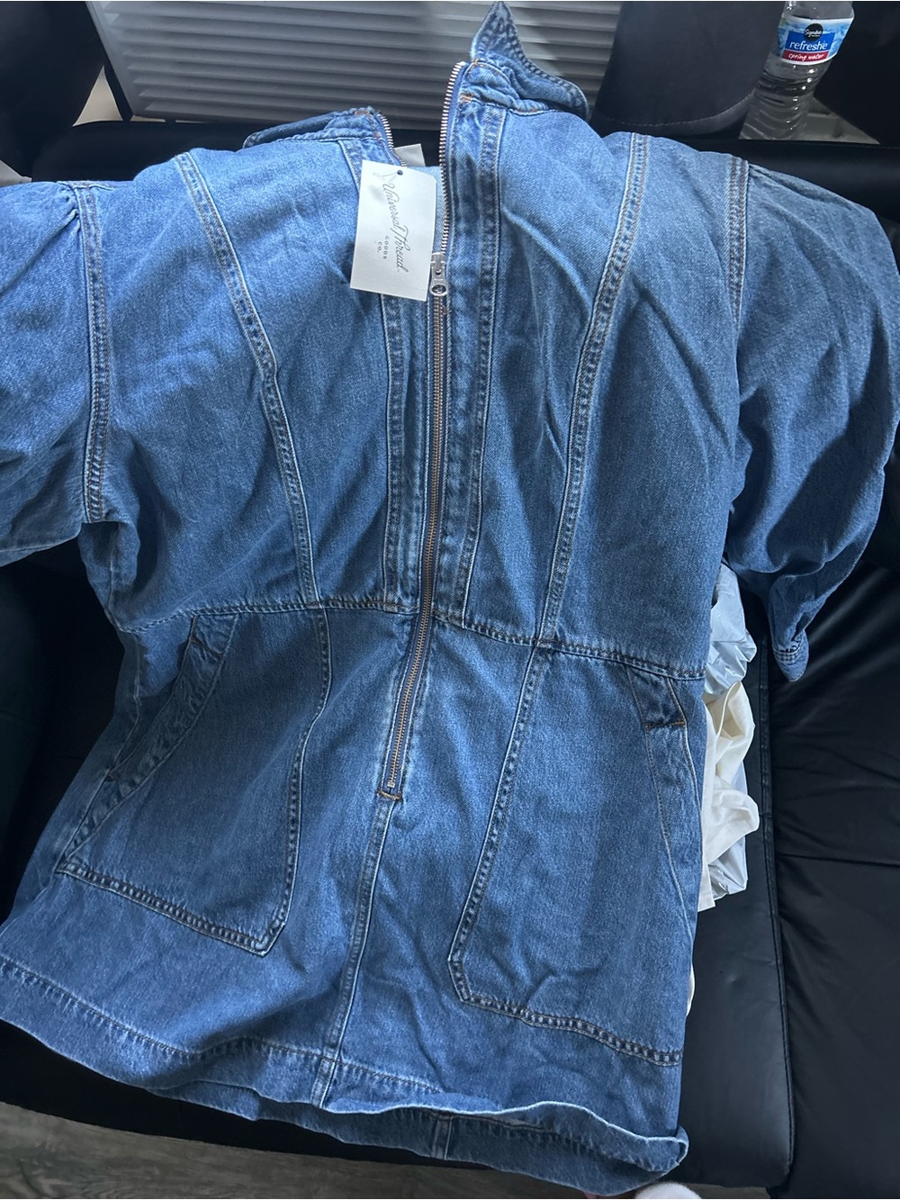 Denim Zip-Front women’s dress XL target